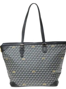 FAURE LE PAGE Scale Pattern Shoulder Bag Coating Leather Black Green 67YJ366